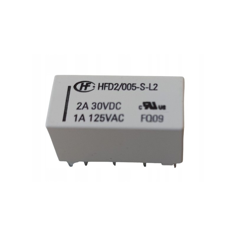 Przekaźnik bistabilny DPDT 5V 2A/125V 2A/30V Hongfa HFD2/005-S-L1-D.