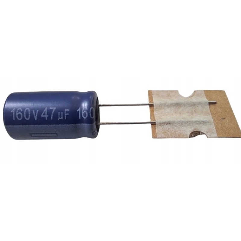 Kondensator AISHI 10x16mm LongLife 10000h 130°C 47uF 160V.