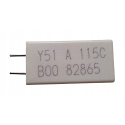Bimetaliczny bezpiecznik termiczny i prądowy 115°C 9,6A 250V Y51A115CB00.