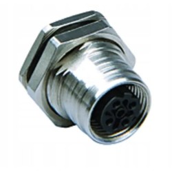 Złącze Molex okrągłe 5-pinowe M12 do PCB żeńskie IP69K Ultra-Lock.