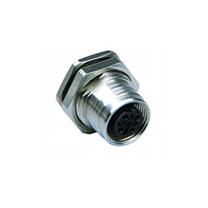 Złącze Molex okrągłe 5-pinowe M12 do PCB żeńskie IP69K Ultra-Lock.