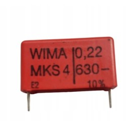 Kondensator WIMA MKS4 0,22 uF 630V DC 400V AC