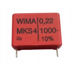 Kondensator WIMA MKS4 0,22uF 1000V DC 400V AC