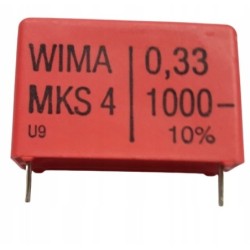 Kondensator WIMA MKS4 0,33uF 1000V DC 400V AC