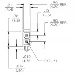 Złącze 2x1 Molex 39301020 raster 4,2mm