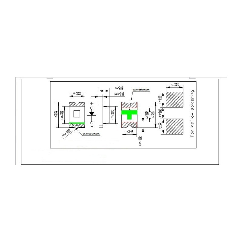 Dioda LED0805 niebieska