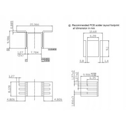 Radiator miedziany TO-252 V-1100-SMD/B