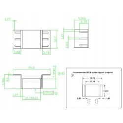 Radiator miedziany TO-263 V-1100-SMD/A