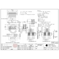 Gniazdo CviLux FFC FPC 16pin smd raster 1,25 mm.