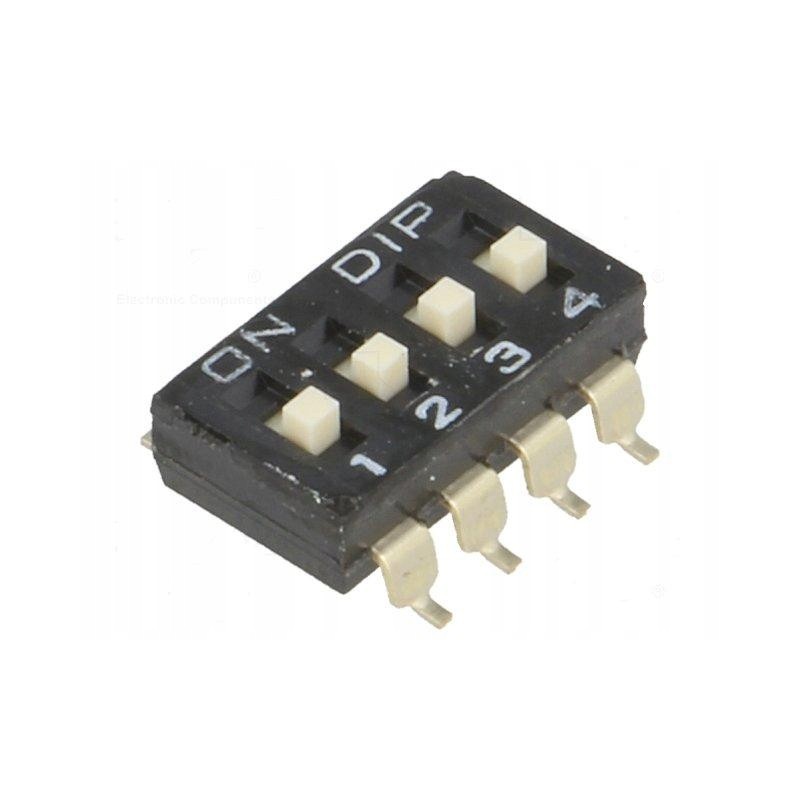 Przełącznik DIP SWITCH x4 SMD DM-04-V.