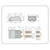 Złączka PCB 2‑pin WAGO 2060‑402/998‑404 – 9A, 250V | Sensim.pl