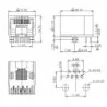 Złącze RJ45 kątowe 8P8C Kinsun 3004CF6100 | Sensim.pl