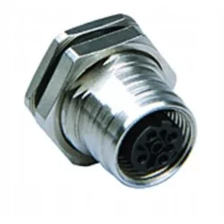 Złącze Molex okrągłe 5-pinowe M12 do PCB żeńskie IP69K Ultra-Lock.