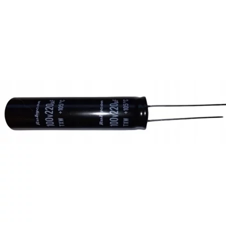 Kondensator 220uF 100V Long Life TXW Rubycon | Sensim.pl