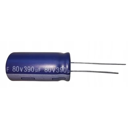 Kondensator 390uF 80V 12.5x25mm AISHI ERS1BM391W25OT | Sensim.pl