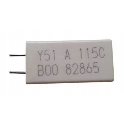 Bimetaliczny bezpiecznik termiczny i prądowy 115°C 9,6A 250V Y51A115CB00.