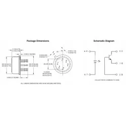 Transoptor 4N49 TO-5 – izolator optyczny 1000V | Sensim.pl