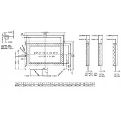 LCD 240x128 4,8" MGLS240128F-HT-HV-G-LED04YG | MGLS | Sensim.pl