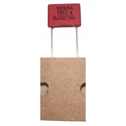 Kondensator WIMA MKS4 22nF 5% 100V DC 63V AC.