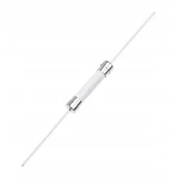 Bezpiecznik ceramiczny zwłoczny 5x20 z wyprowadzeniami 6,3A 500V Conquer.