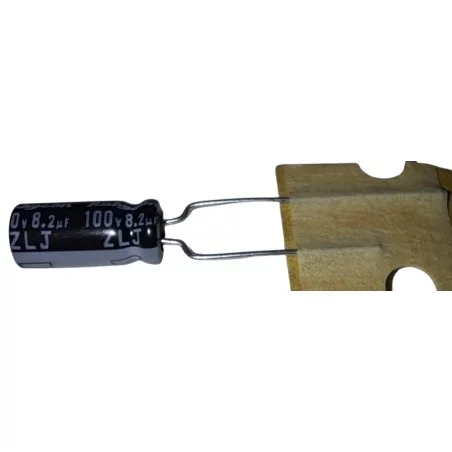 Kondensator 8.2µF 100V Low ESR ZLJ RUBYCON | Sensim.pl