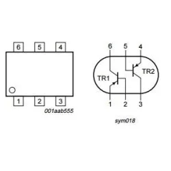 Vceo 45V BCM857BS | Nexperia | Sensim.pl
