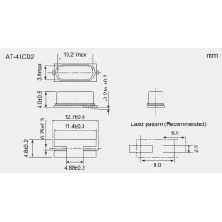 Rezonator kwarcowy SMD 10MHz AT-41CD2-10.000MHz NDK | Sensim.pl