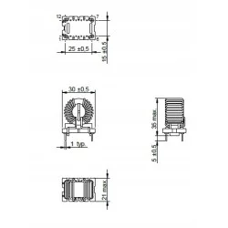 744825510 Wurth - Dławik skompensowany prądowo 2x10mH 5A WE-CMB