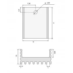 Radiator TO-220 15x17x10mm RAD42 | Sensim.pl