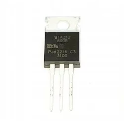 TRIAK BTA312-600B TO220 12A 600V.