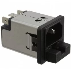 Złącze zasilające AC 2A 250VAC Schurter 5220.0243.1 | Sensim.pl