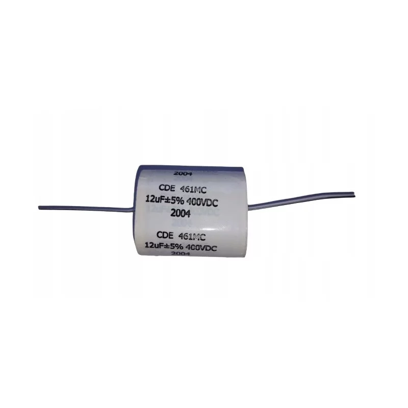 Kondensator poliestrowy Cornell Dubilier 461M 12uF 400VDC owalny