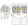 4 bieguny 804-003 WAGO | Złączka PCB | Sensim.pl