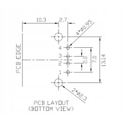 USB A 90 stopni THK-QW-GCJ-003 | THK | Sensim.pl