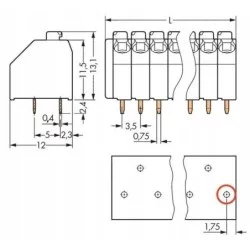 Złączka PCB 3‑pin 3,5 mm 250‑203/000‑012 WAGO – szybka instalacja | Sensim.pl