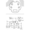 Gniazdo mini DIN 4-pin kątowe CE5304SA1NS-C CviLux | Sensim.pl