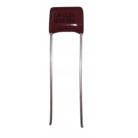 Kondensator poliestrowy 100nF 0,1uF 250V DC.