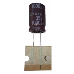 Kondensator 1000uF 35V Long Life LowESR 105°C 12.5x20 United Chemicon KZM.