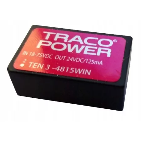 3W 24V Przetwornica TEN 3-4815WIN | TRACOPOWER | Sklep
