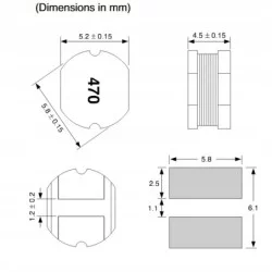 Dławik 1,5mH LPN5845T-152K ABCO Electronics – SMD | Sensim.pl