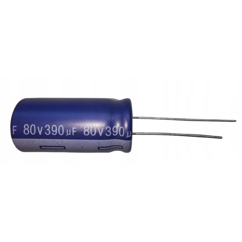 Kondensator 390uF 80V 12.5x25mm AISHI ERS1BM391W25OT | Sensim.pl