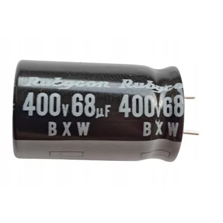 68uF 400V 12000h 105°C 400BXW68MEFC16X25 | RUBYCON | Sensim.pl