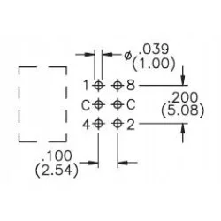 8-pozycyjny PT65 326L254 | APEM | Sensim.pl