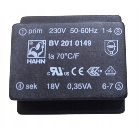Transformator 0,35VA 230/18V BV 201 0149 HAHN | Sensim.pl